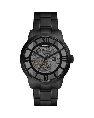 Townsman Automatic Black Stainless Steel Watch, 44mm