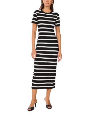 VINCE CAMUTO - Striped Midi Dress