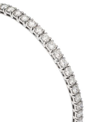 Certified Lab Grown Diamond Tennis Bracelet in 18K White Gold, 7.0 tcw