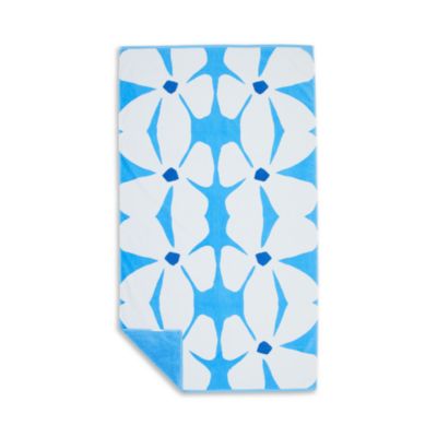 AQUA - Floral Print Beach Towel - Exclusive