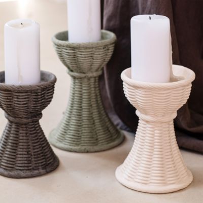 Casa Gray Medium Candle Stick
