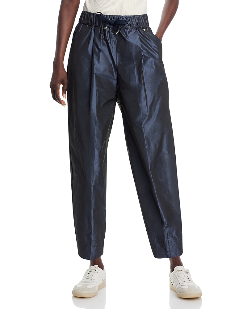 Herno Techno Taffeta Pants In Navy