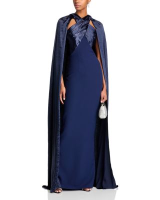 Alara Column Gown & Cape