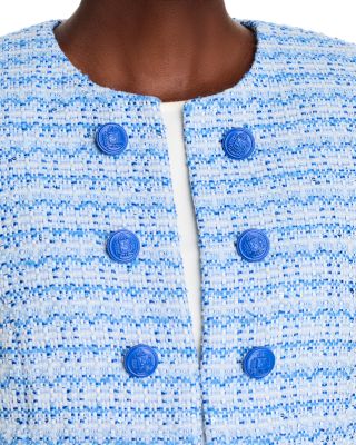 Tweed Open Front Blazer