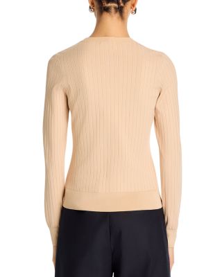 Crewneck Cardigan Sweater