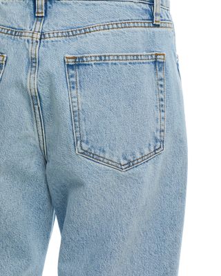 The Hang High Rise Ankle Straight Jeans in Johanna