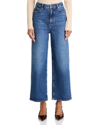 The Wide High Rise Ankle Wide Leg Jeans in Rival