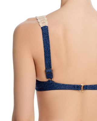 Alessia Denim Bikini Top - Exclusive