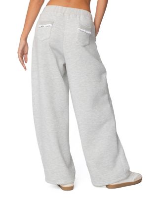 Ashtin Ruffle Trim Sweatpants