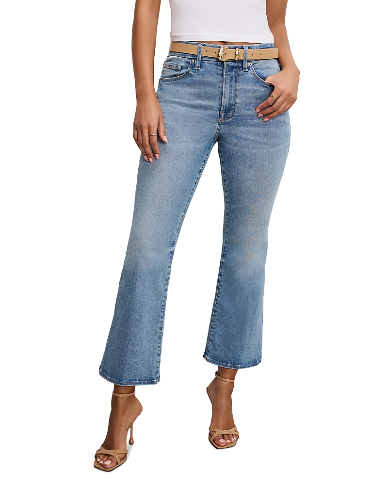 Good American Always Fits High Rise Bootcut Jeans In Indigo833 In Indigo