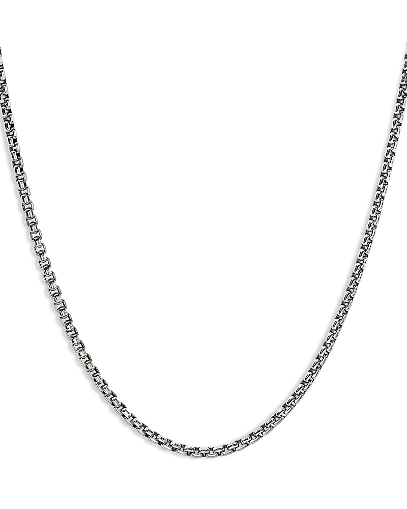 John Hardy Sterling Silver Chain Box Link Necklace, 22/24 · 22 inch