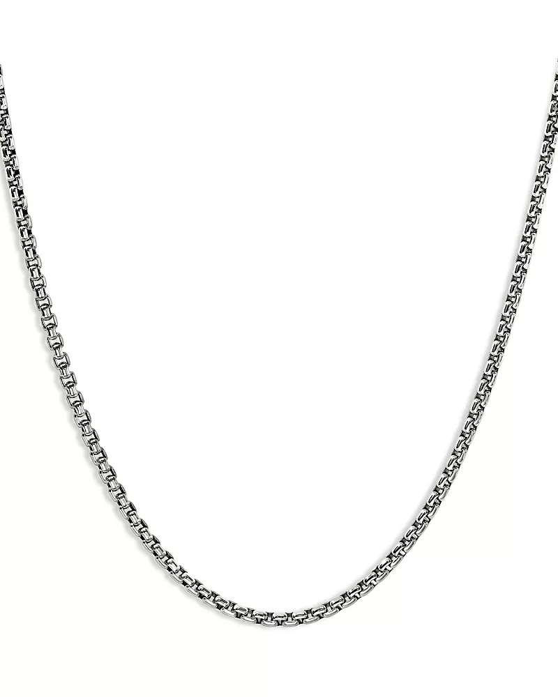 John Hardy Sterling Silver Chain Box Link Necklace, 22