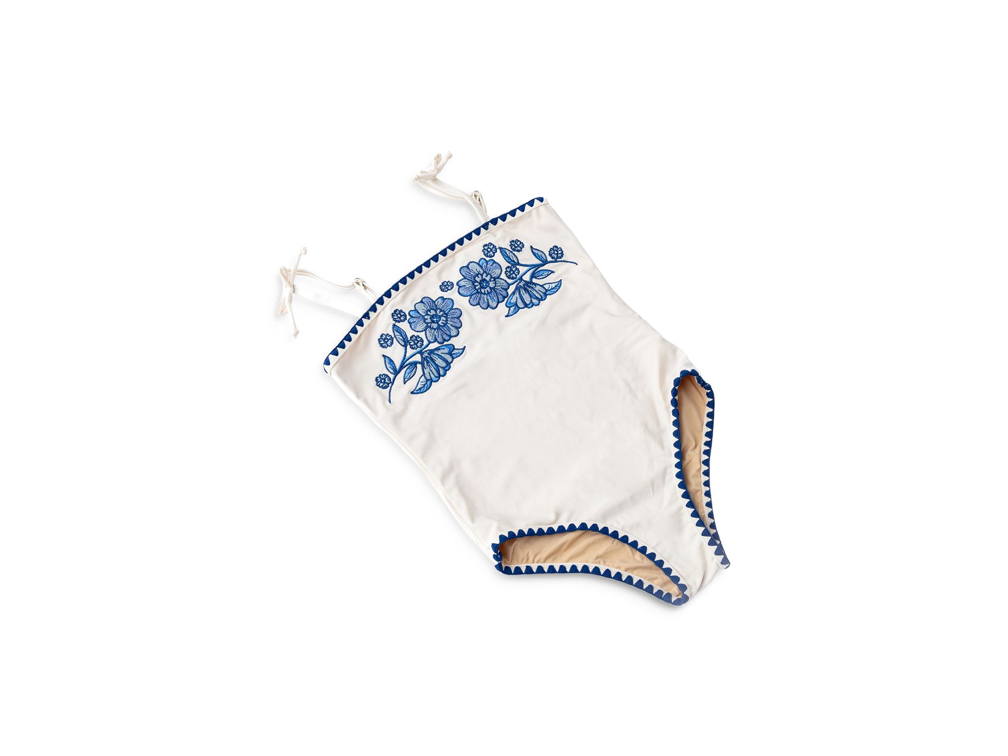 Girls' Floral Embroidered One Piece Swimsuit - Little Kid, Big Kid — Image 3