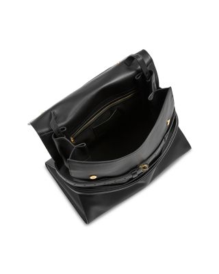 Tie Me Leather Top Handle Bag