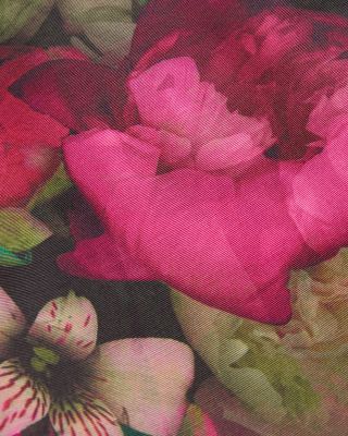 Asnes Floral Mixed Media Dress