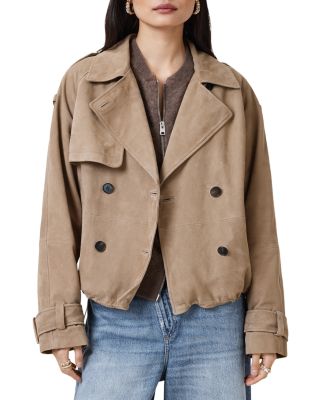 ALLSAINTS - Reya Suede Cropped Jacket