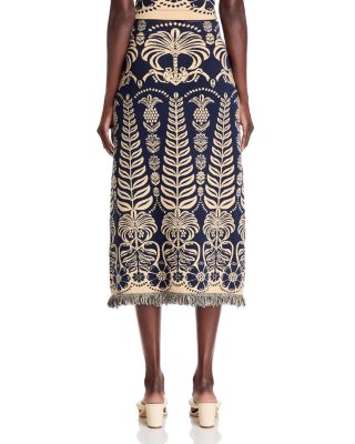 Ainika Tropical Splendor Midi Skirt