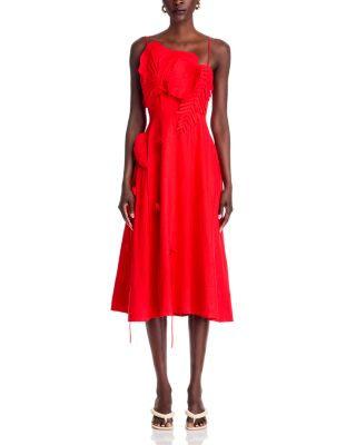 knee length dresses for ladies Off-White Greek Garden LENZING ECOVERO Euroflax Maxi Dress  FARM Rio
