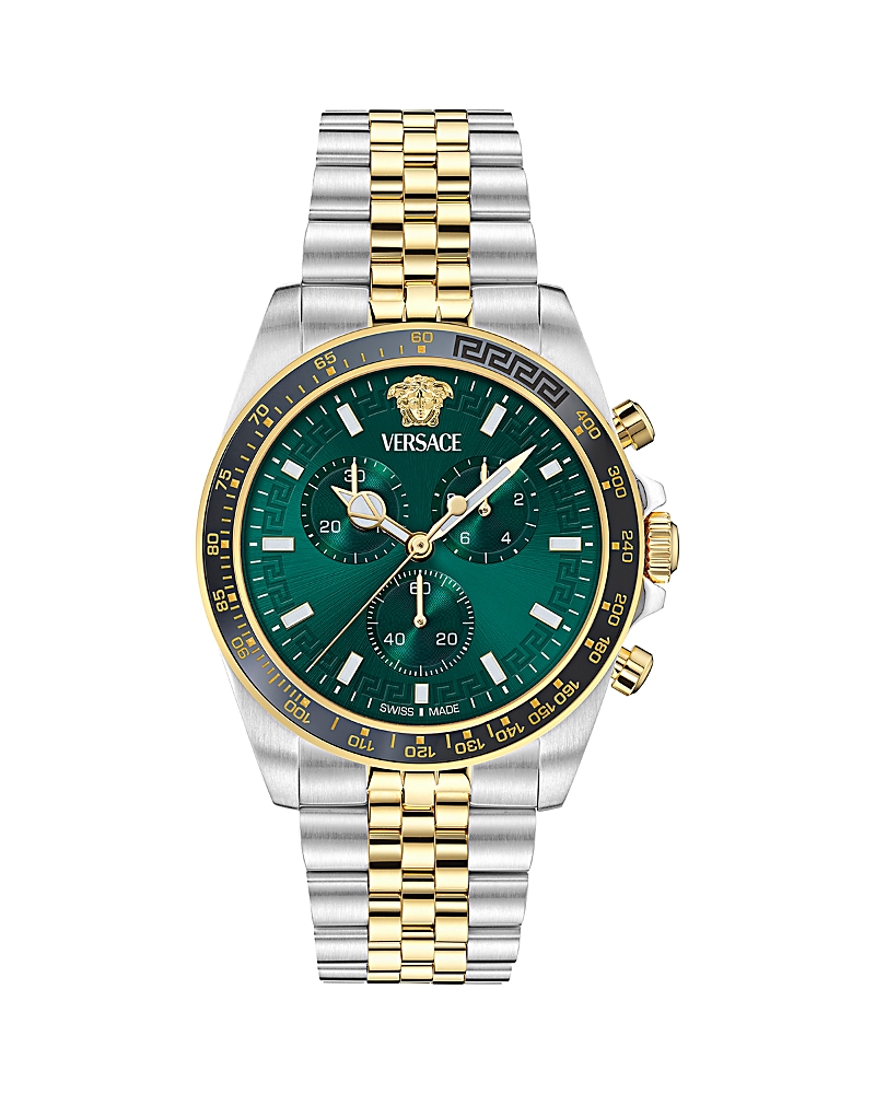 Versace Greca Chrono Wave Chronograph Watch, 43mm Review: Bold Italian Luxury for the Modern Wrist