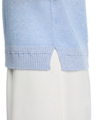 Noa Micro Sequins Short Sleeve Sweater 