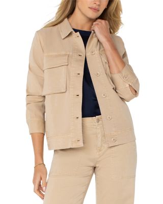 Button Front Cargo Jacket