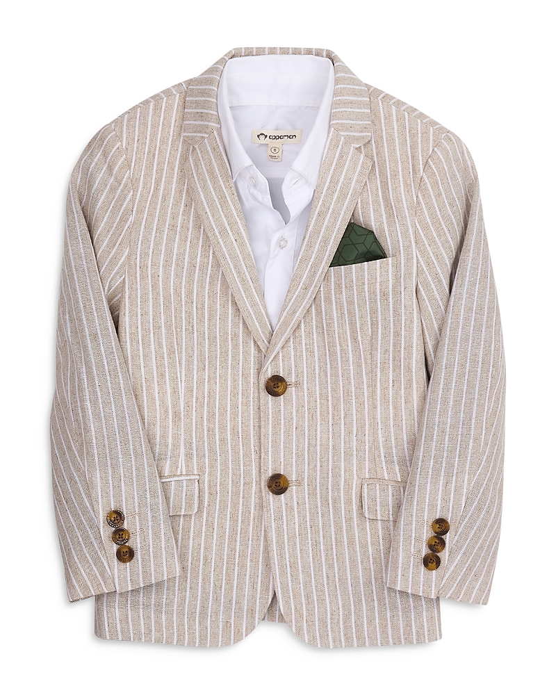Appaman Boys' Sports Jacket - Little Kid, Big Kid In Sand Stripe