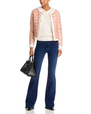 Matte Trim Quilted Short Jacket