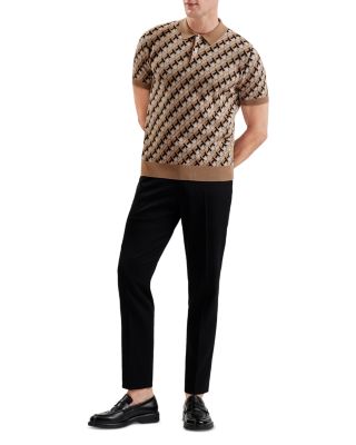 Textured Jacquard Polo Shirt