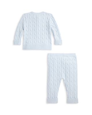 Boys' Cable Knit Cotton Cardigan & Pant Set - Baby