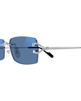 C Decor Rectangle Sunglasses, 56mm