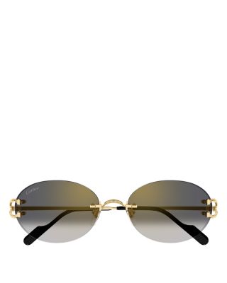 C Decor Oval Sunglasses, 55mm