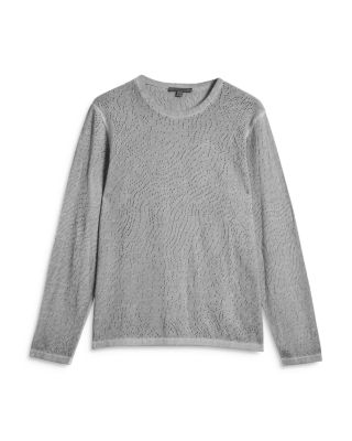 Camden Mesh Stitch Crew Sweater