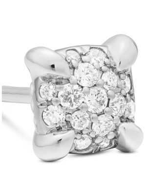 18K White Gold Precious Chatelaine Diamond Cluster Stud Earrings