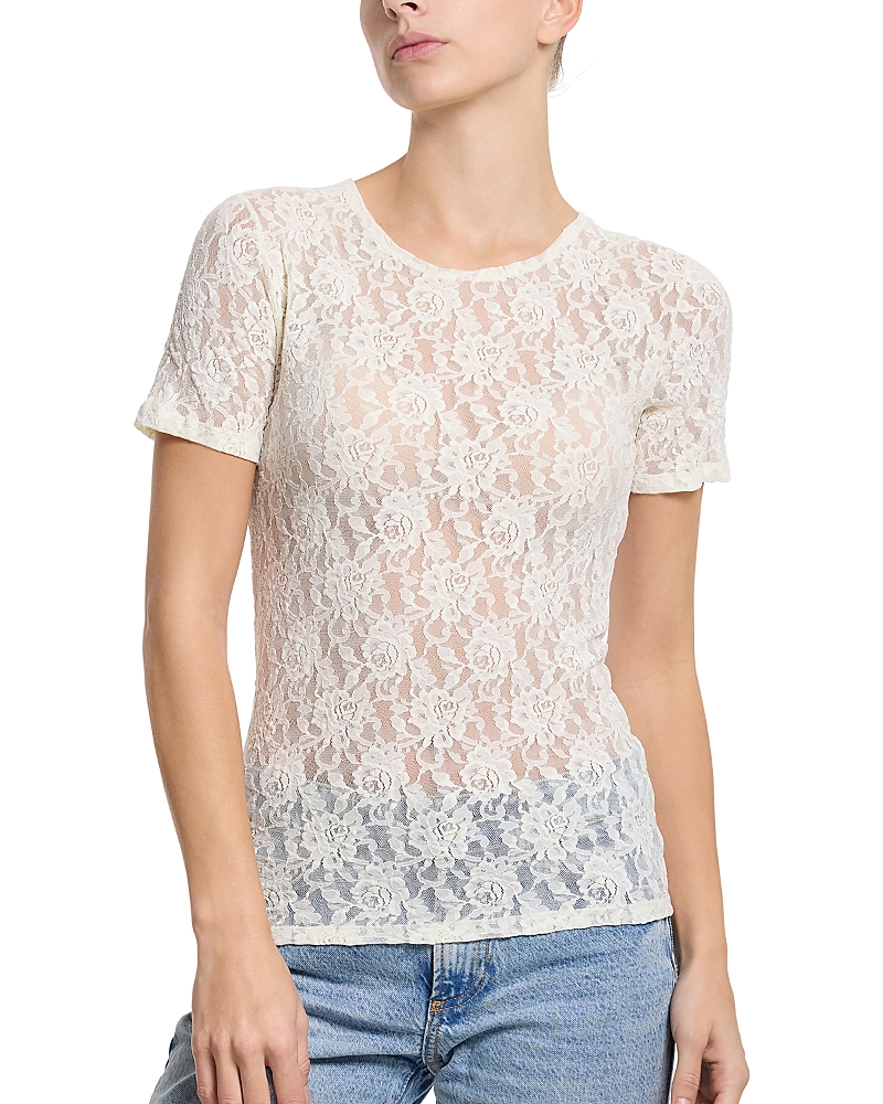 Hanky Panky Signature Short Sleeve Lace Top