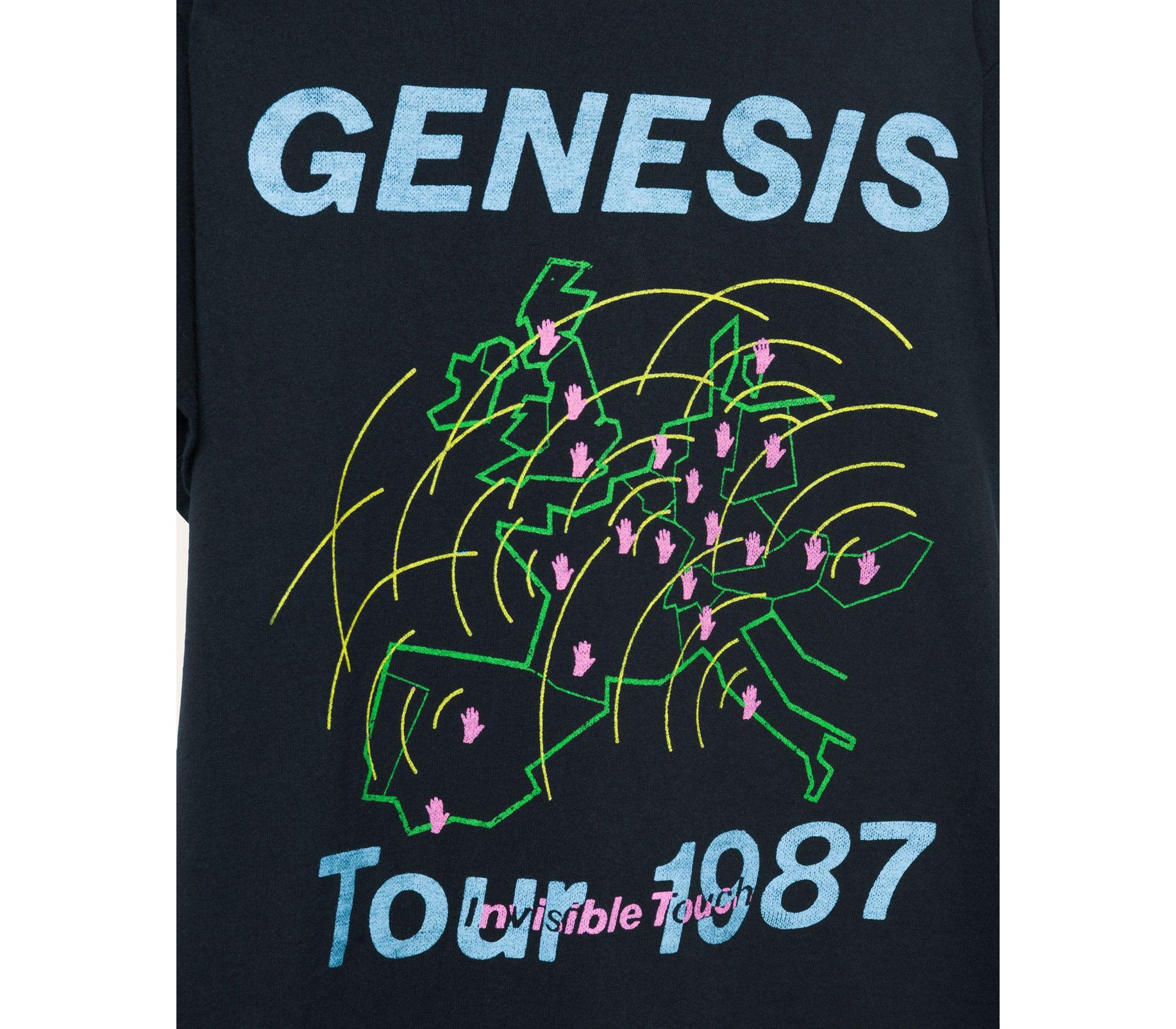 Unisex Genesis Invisible Touch Tour 1987 Flea Market Tee — Image 3