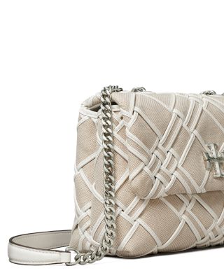 Kira Woven Canvas Small Convertible Shoulder Bag