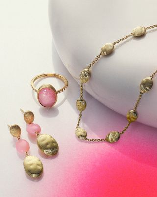 18K Yellow Gold Siviglia Opal &amp; Diamond Oval Ring - Exclusive