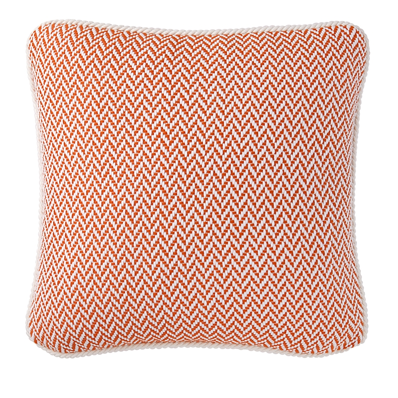 Yves Delorme Marina Decorative Pillow, 18 X 18 In Orange