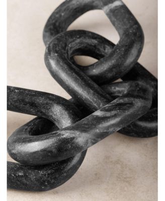  Eternity Black Marble Links Decorative Chain