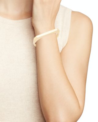 Signature Hexagon Cuff Bangle Bracelet
