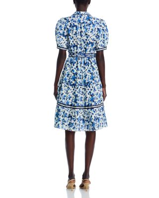 Linen Vintage Floral Shirt Dress