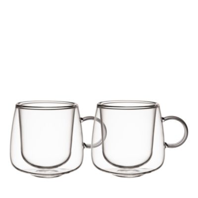 Artesano Hot and Cold Beverages Insulated Espresso Glass, Set of 2 