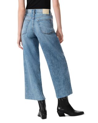 Featherweight Andi High Rise Wide Leg Ankle Jeans in Beacon