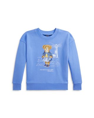 Ralph Lauren - Girls' Polo Bear Terry Sweatshirt - Little Kid