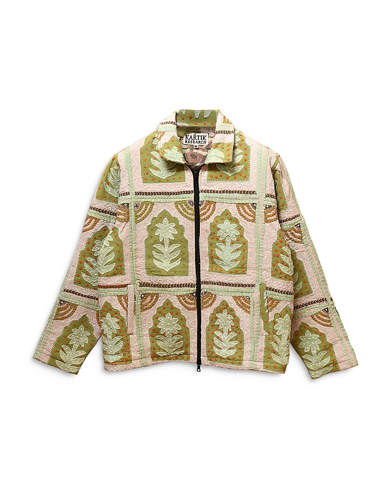 Shop Kartik Research Hand Quilted Jacket In Pink