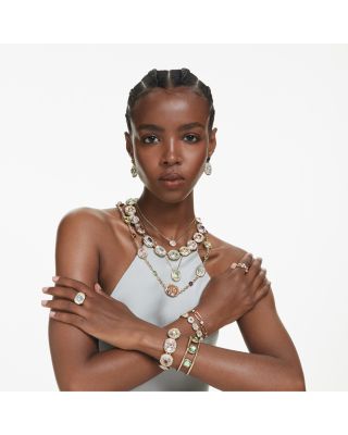 Chroma Octagon Crystal Asymmetrical Drop Earrings