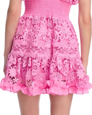 Morana Lace Embroidered Mini Dress - Exclusive