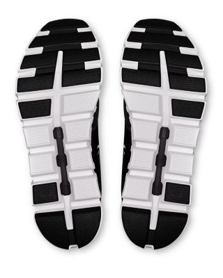 Men's Cloud 6 Lace Up Sneakers in Black/White