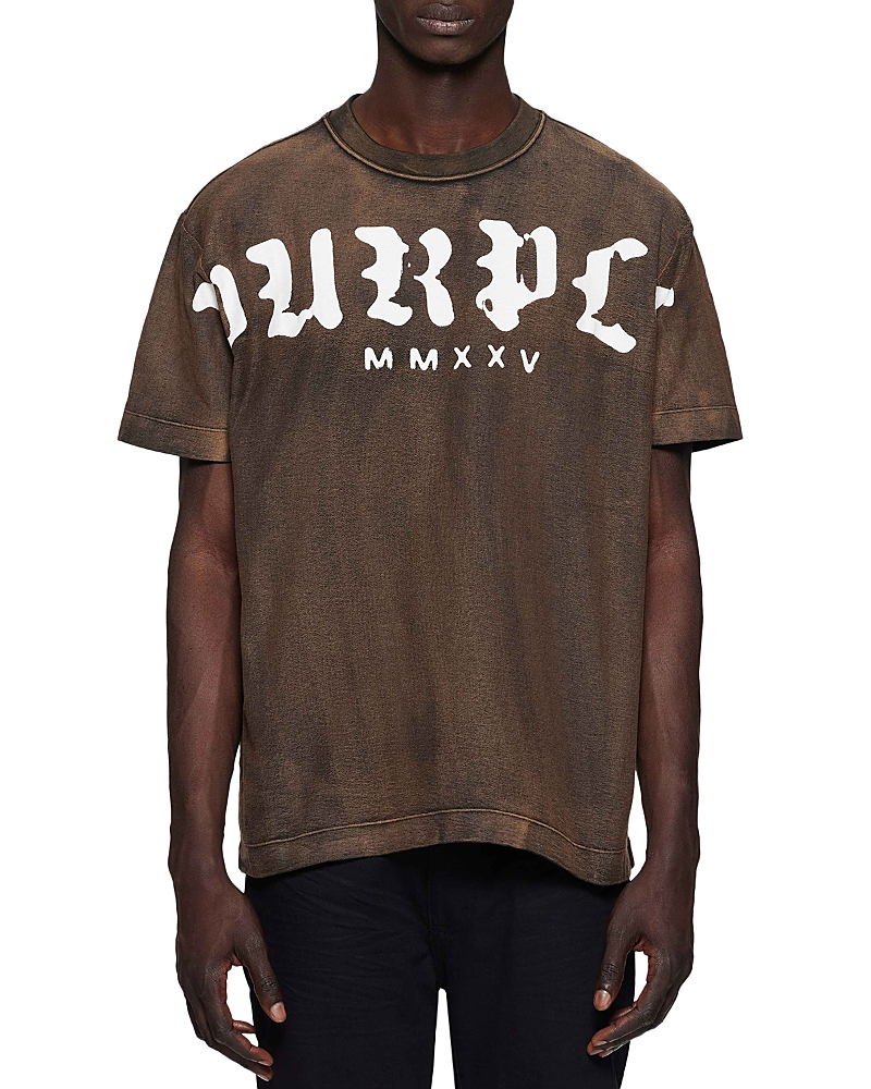 PURPLE BRAND TEXTURED SHORT SLEEVE JERSEY TEE