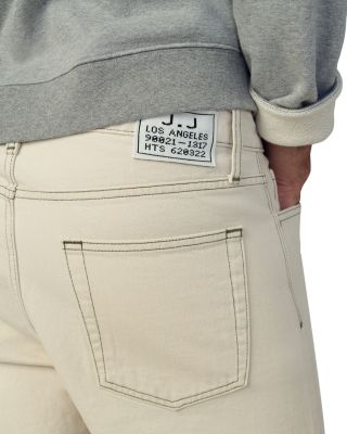 Ecru Straight Fit 7.5" Denim Shorts